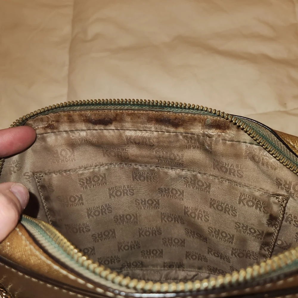 Michael Kors Gold Crossbody Bag - Picture 10 of 10